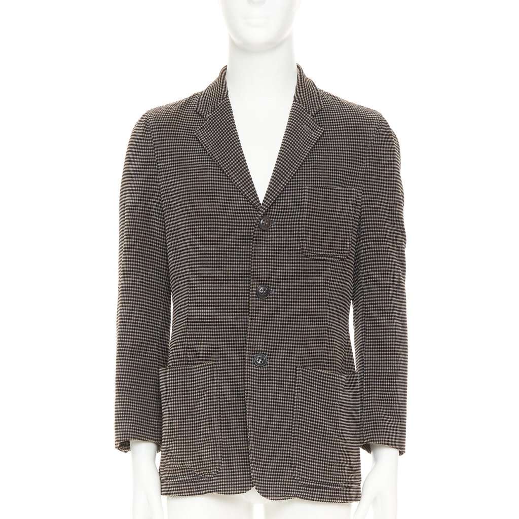 Giorgio Armani Brown Cotton Jacket Brown Cotton Very good condition - Front View