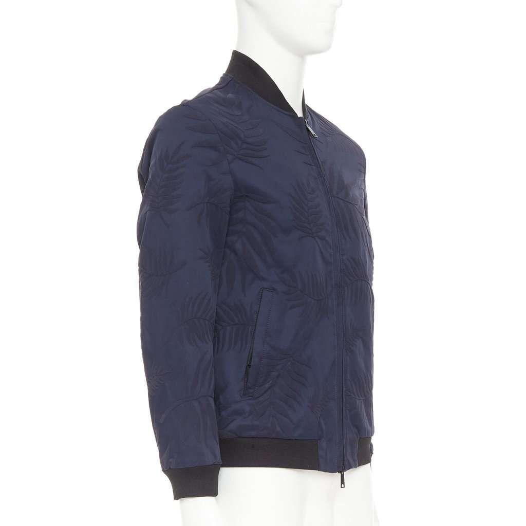 Giorgio Armani Navy Cotton Coat Navy Cotton Very good condition - Model View