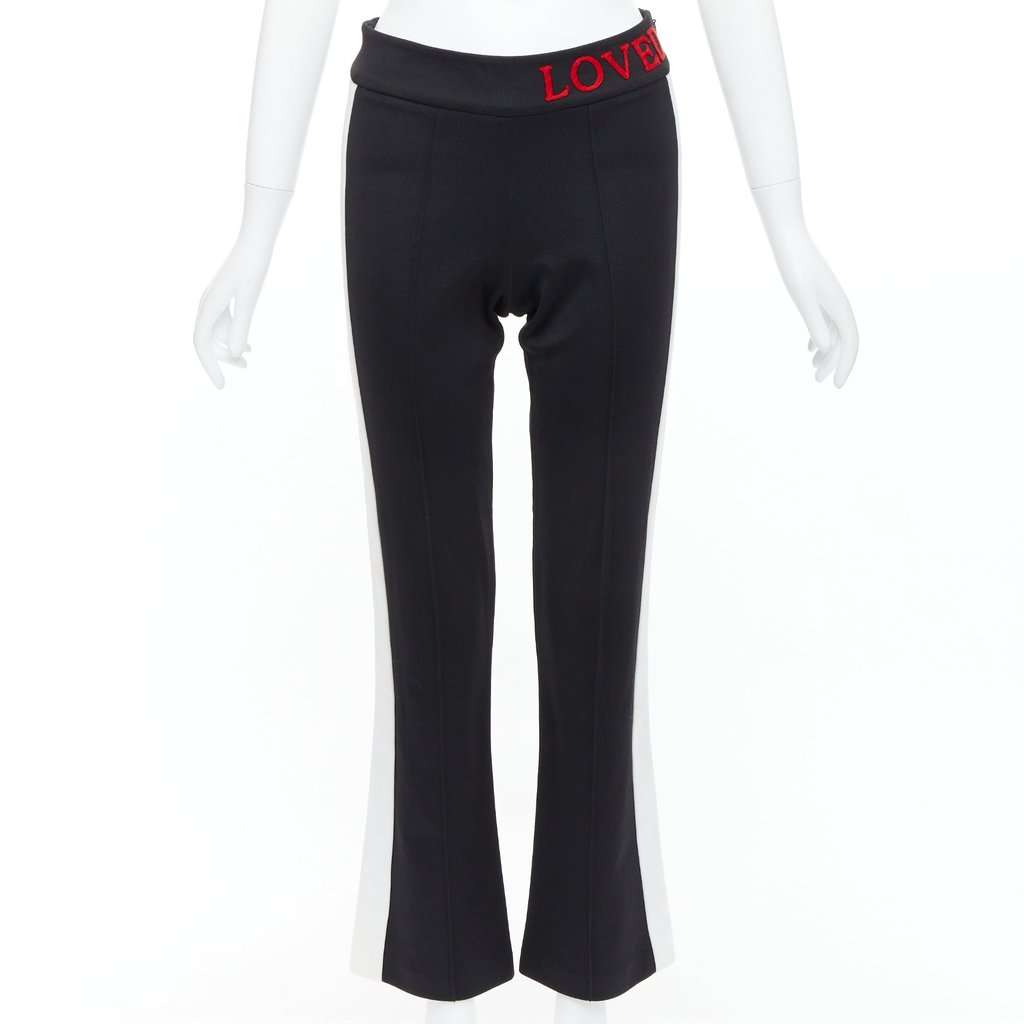Gucci Embroidered Track Pants Black Fair condition - Inside View