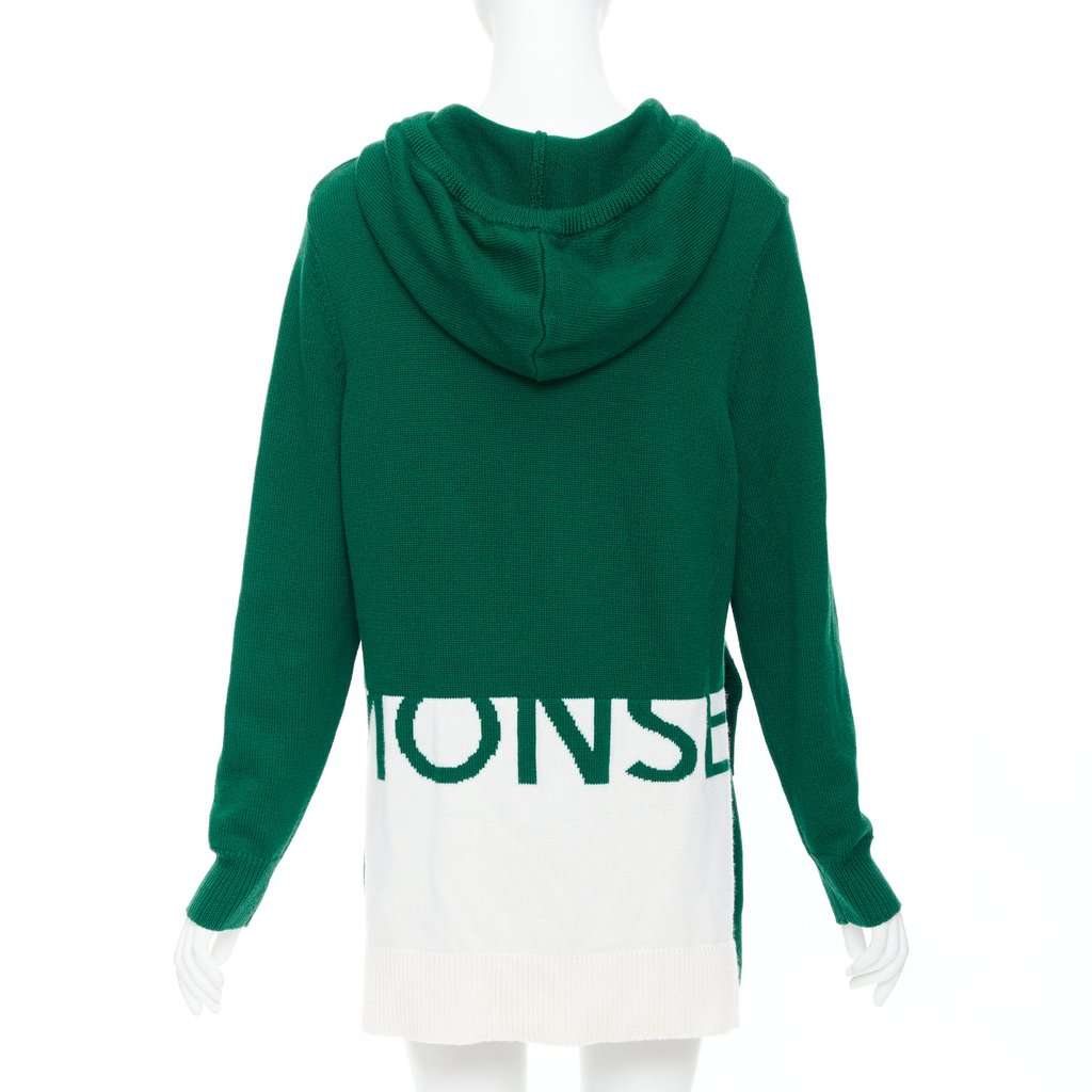 Monse Logo Polo Skirt Green Wool Very good condition - Back View