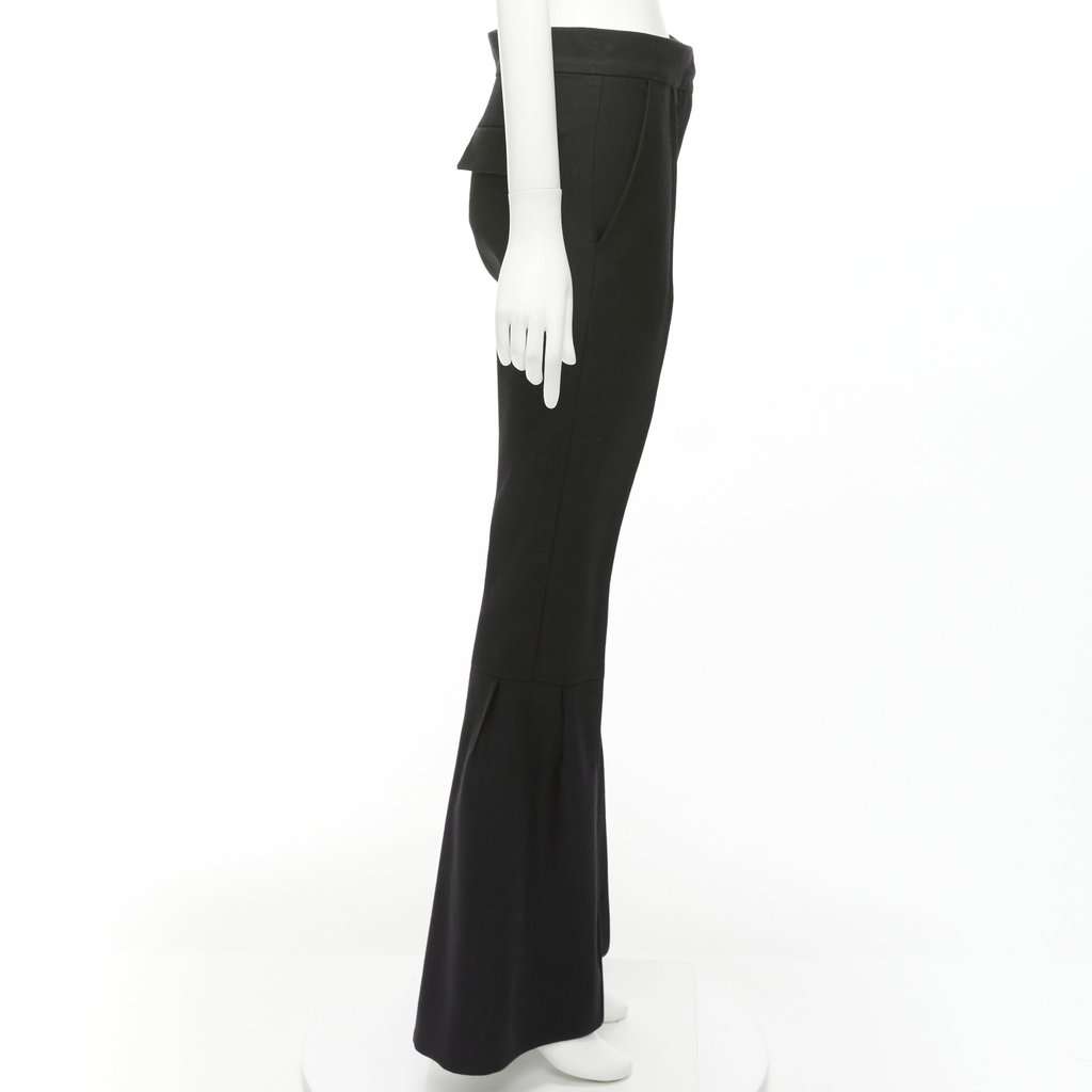 Marni Flared Dress Pants Black Wool Very good condition - Model View