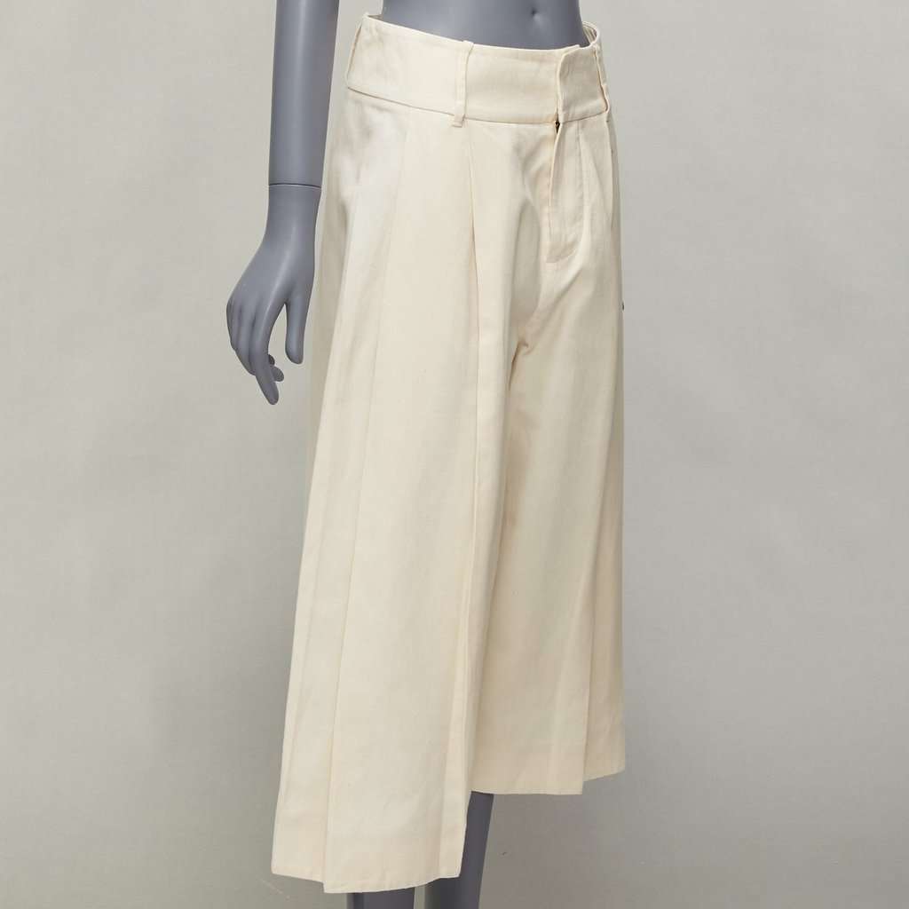 Marni Cargo Pocket Shorts Ecru Cotton Fair condition - Inside View