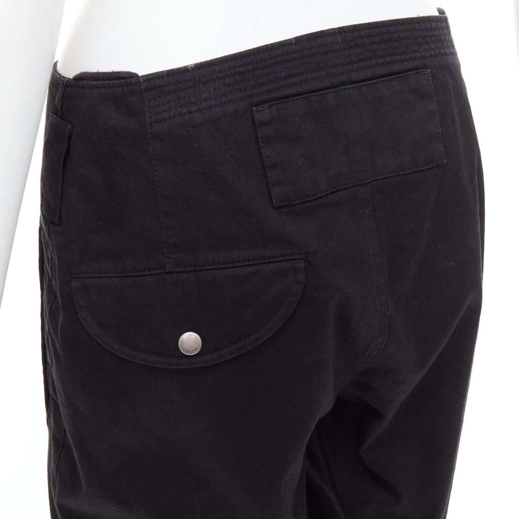 Saint Laurent Floral Capri Shorts Black Cotton Good condition - Back View