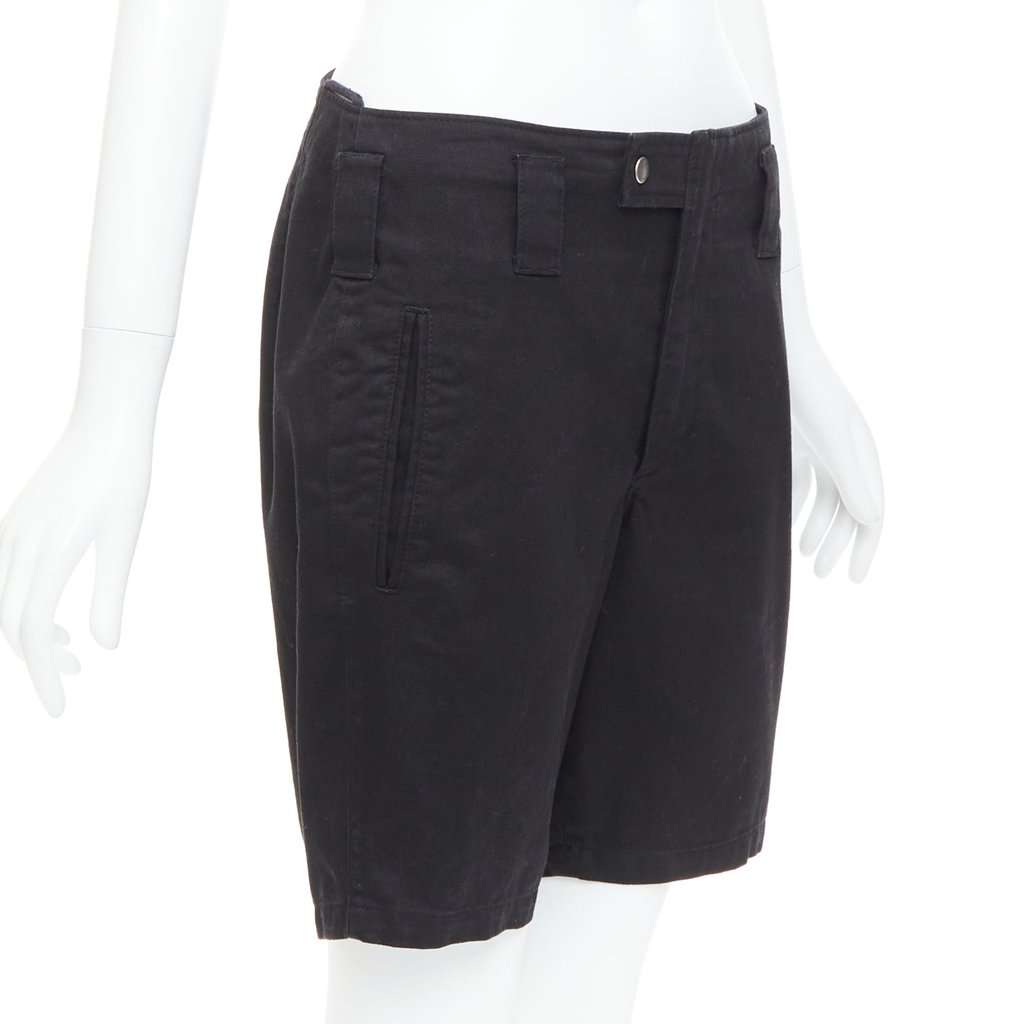 Saint Laurent Floral Capri Shorts Black Cotton Good condition - Inside View