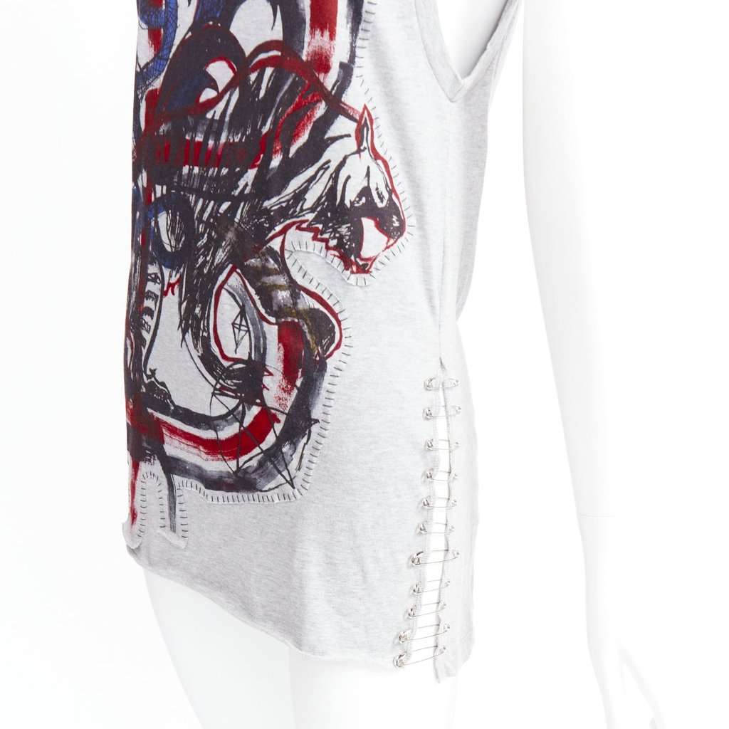 Balmain Grey Cotton Top Grey Cotton Very good condition - Back View