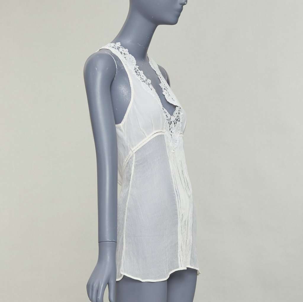 La Perla Ecru Silk Top Ecru Silk Very good condition - Inside View