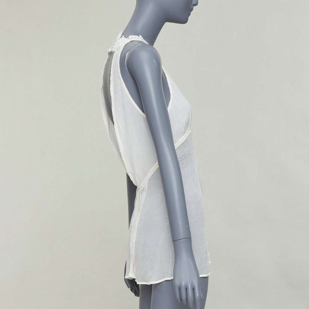 La Perla Ecru Silk Top Ecru Silk Very good condition - Model View