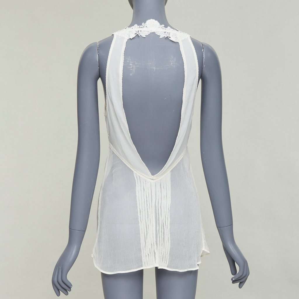 La Perla Ecru Silk Top Ecru Silk Very good condition - Box View