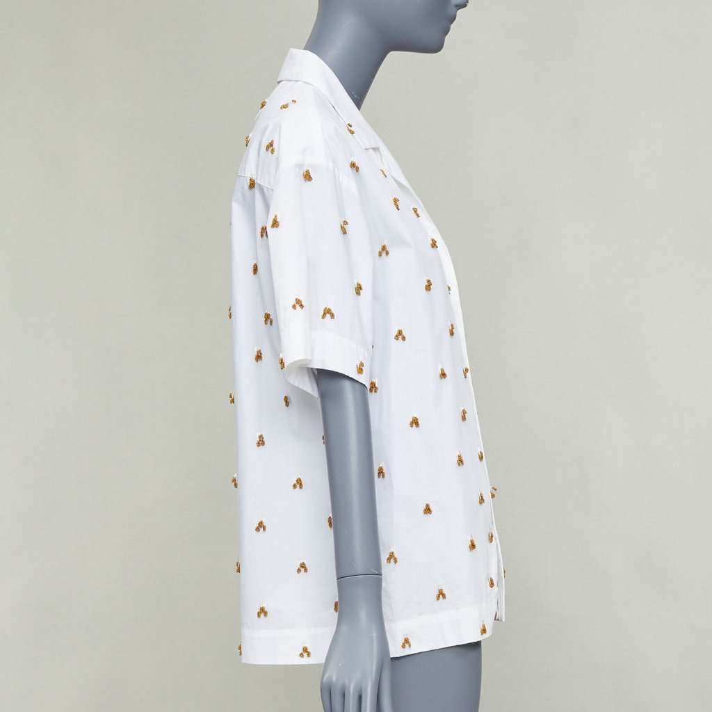 Jacquemus La Chemise Bl√© White Cotton Very good condition - Model View
