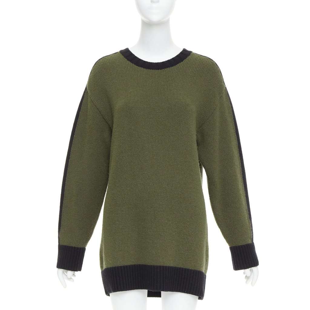 Christian Dior Green Wool Knitwear Green Wool Very good condition - Back View