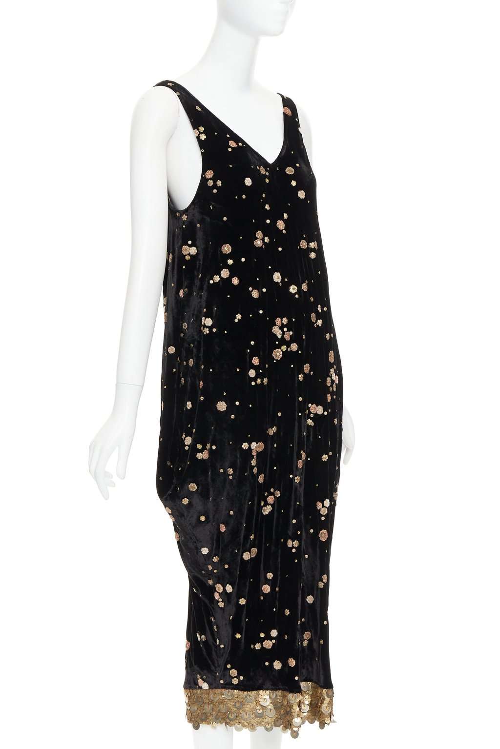 Sabyasachi Black Velvet Dress Black Velvet Very good condition - Inside View