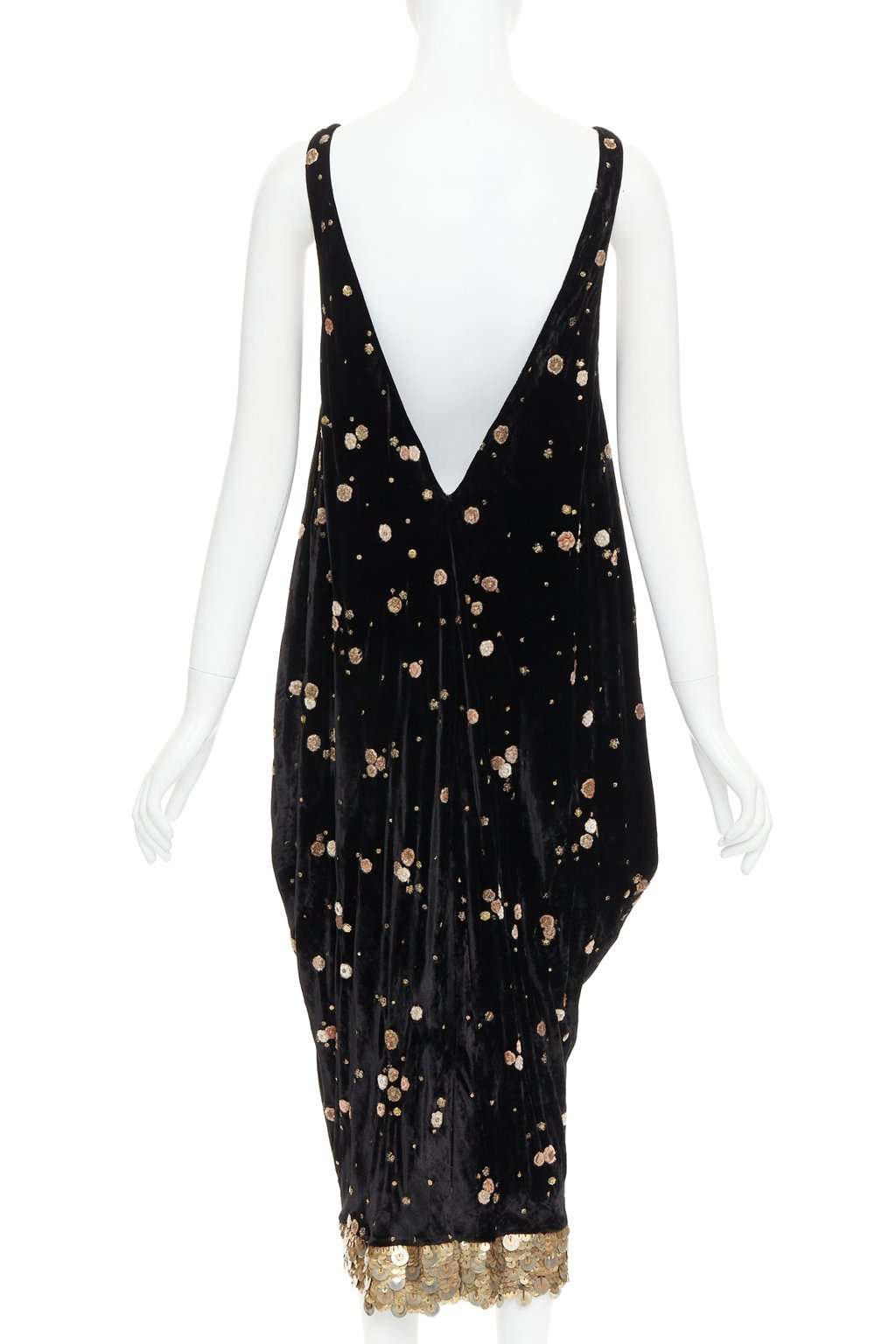 Sabyasachi Black Velvet Dress Black Velvet Very good condition - Box View