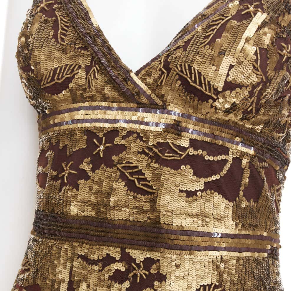 Wunderkind Gold Silk Dress Gold Silk Good condition - Back View