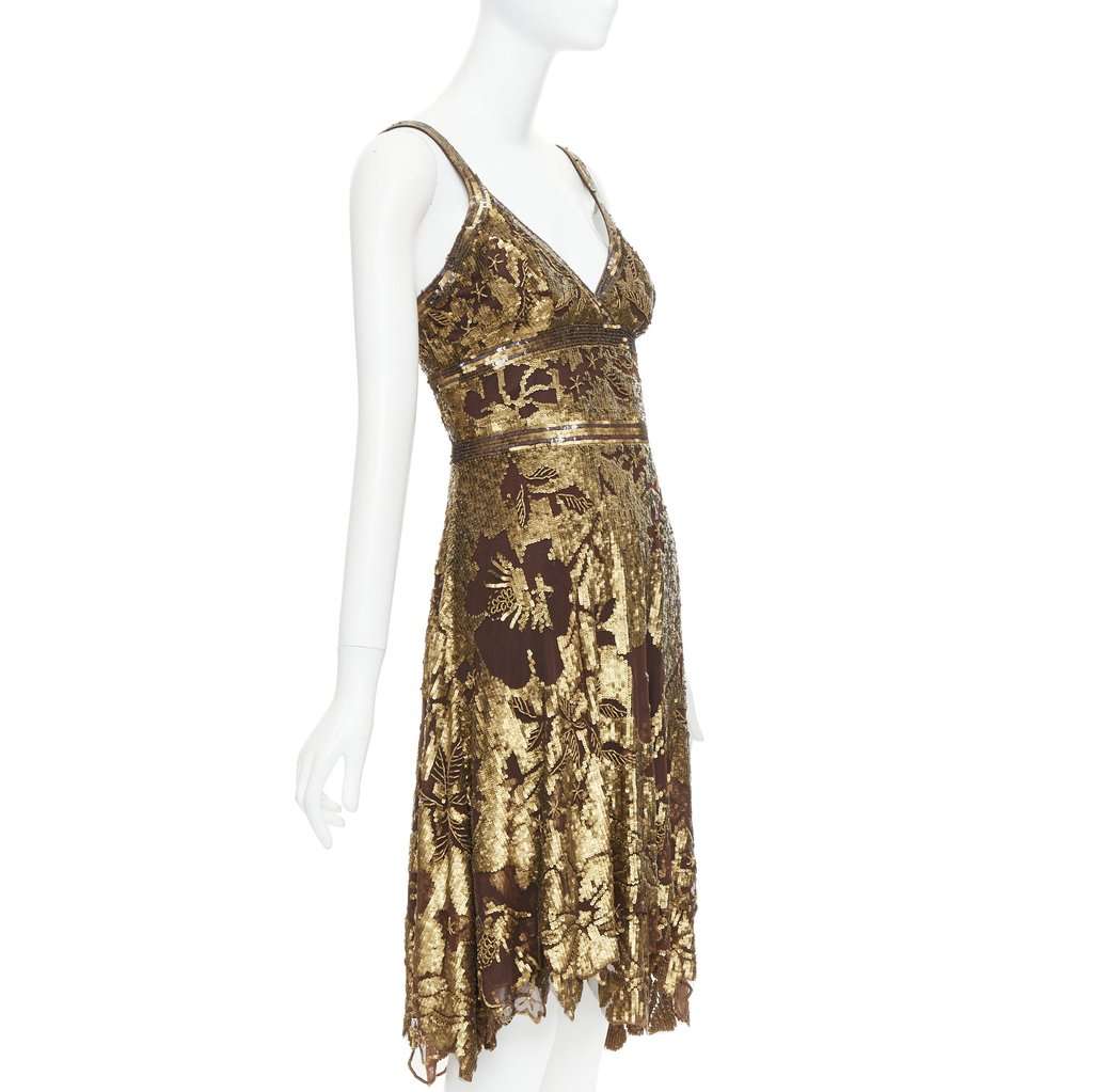 Wunderkind Gold Silk Dress Gold Silk Good condition - Inside View
