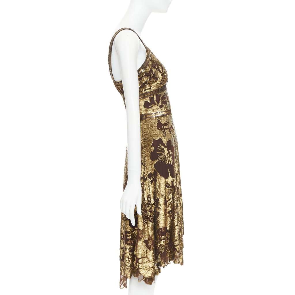 Wunderkind Gold Silk Dress Gold Silk Good condition - Model View
