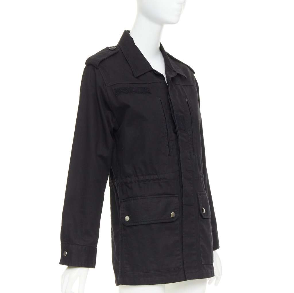 Saint Laurent Black Cotton Coat Black Cotton Good condition - Inside View