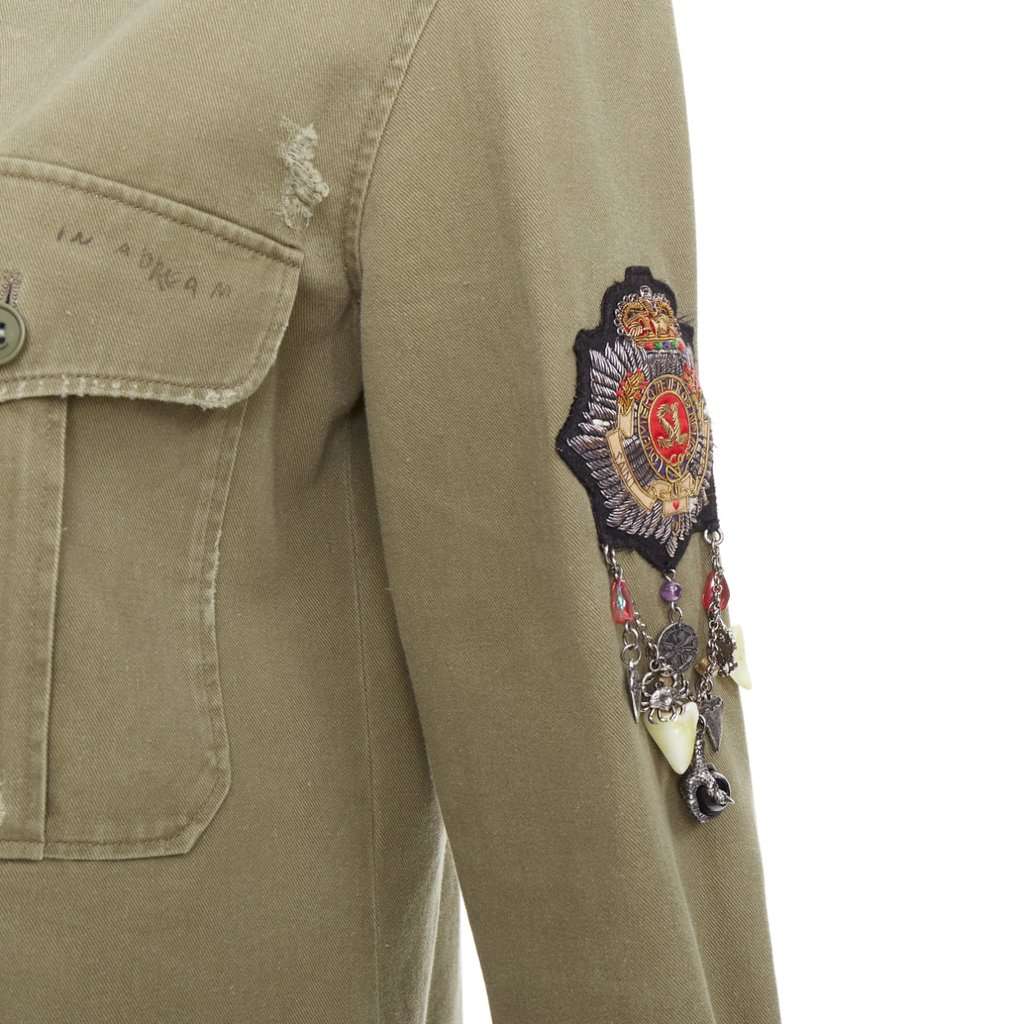Saint Laurent Khaki Cotton Coat Khaki Cotton Very good condition - Back View