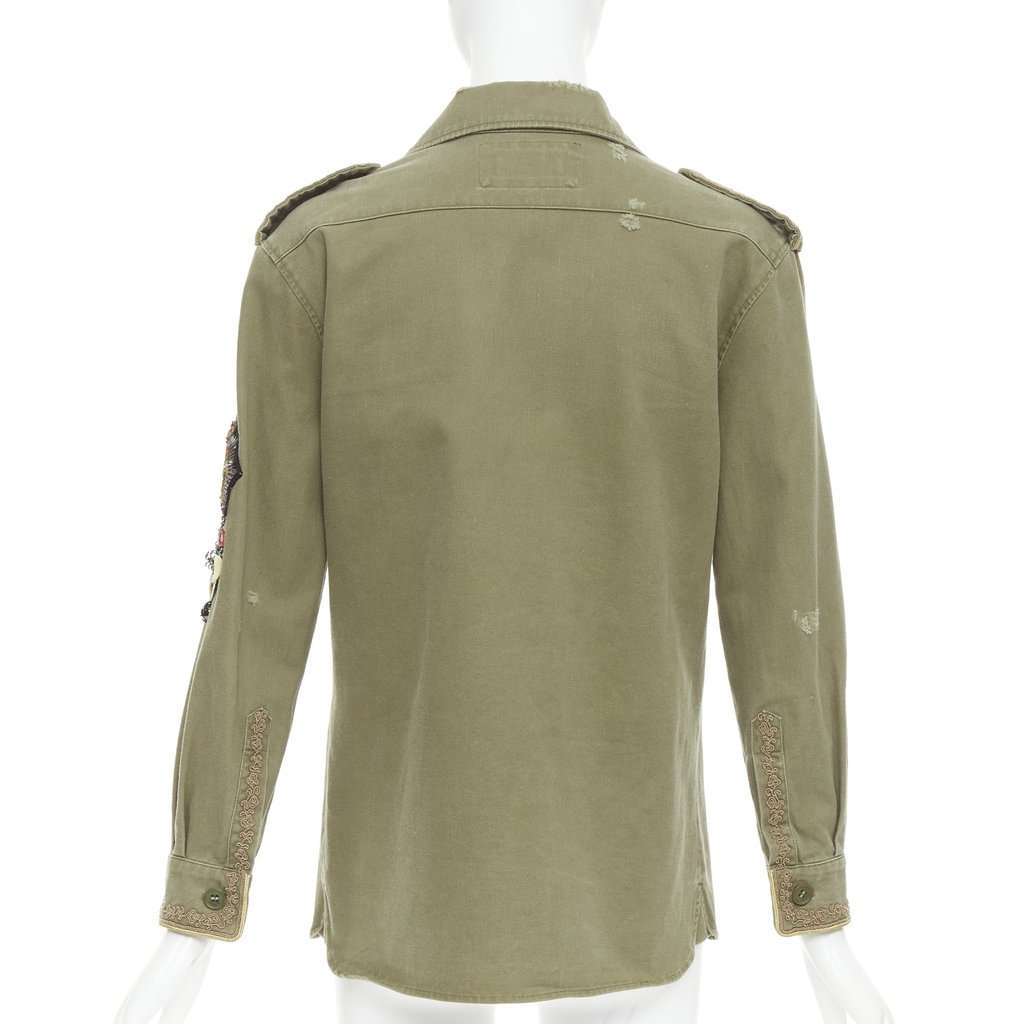 Saint Laurent Khaki Cotton Coat Khaki Cotton Very good condition - Box View