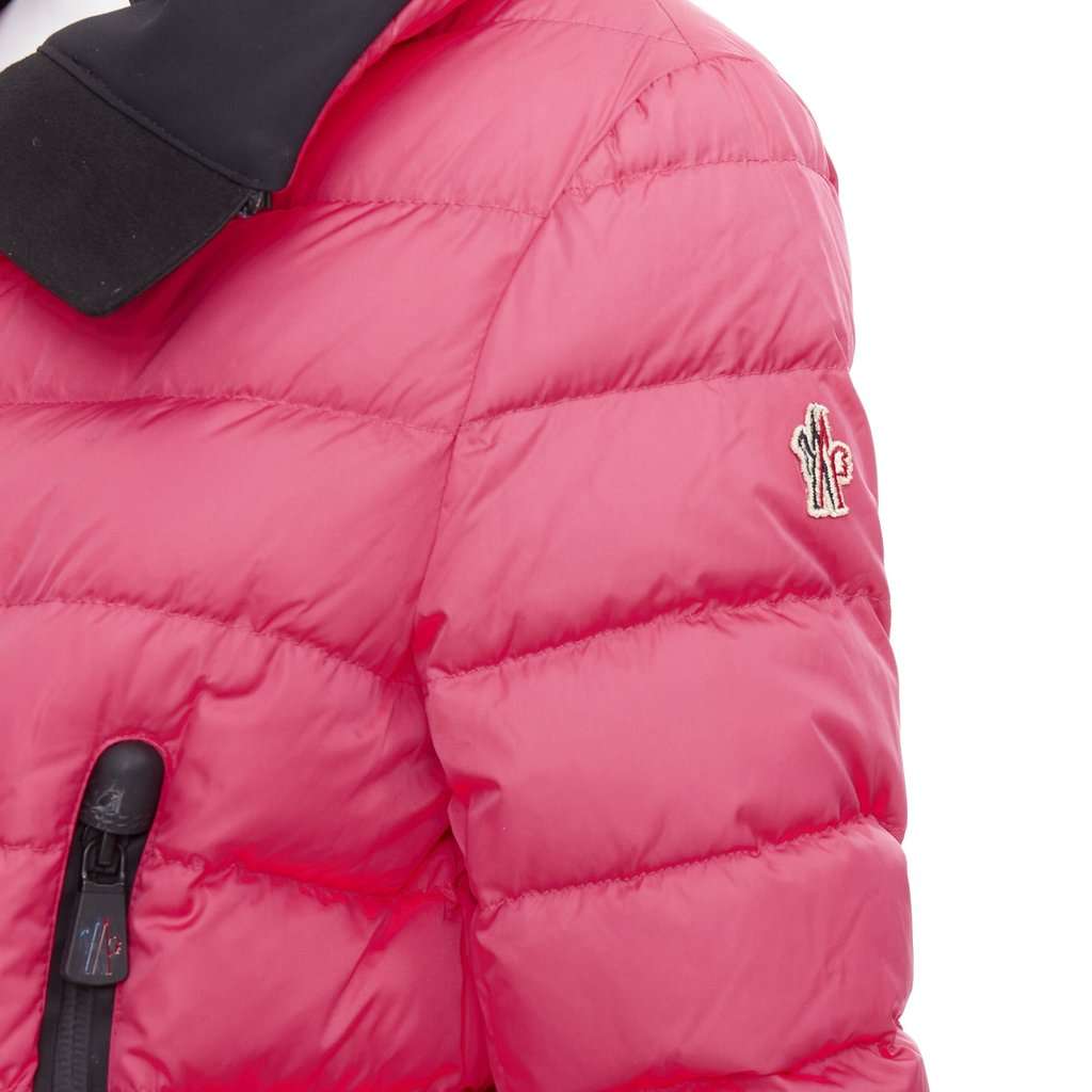 Moncler Pink Polyamide Coat Pink Polyamide Very good condition - Back View