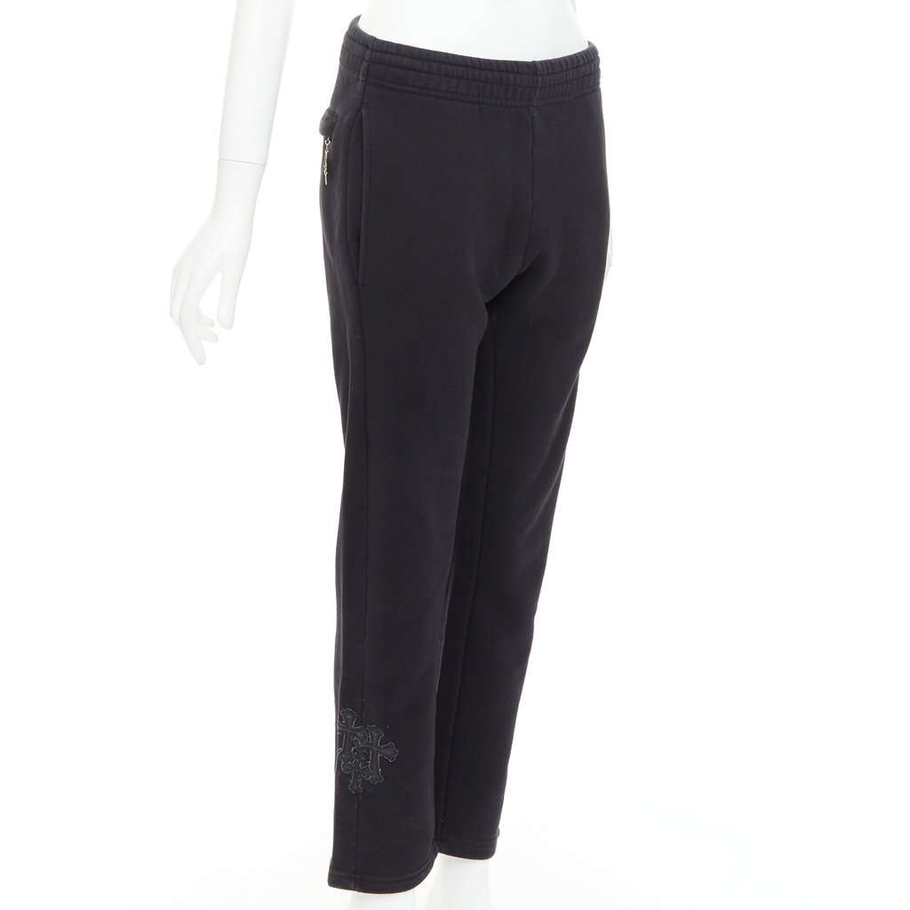 Unsigned Black Cotton Trouser Black Cotton Good condition - Front View
