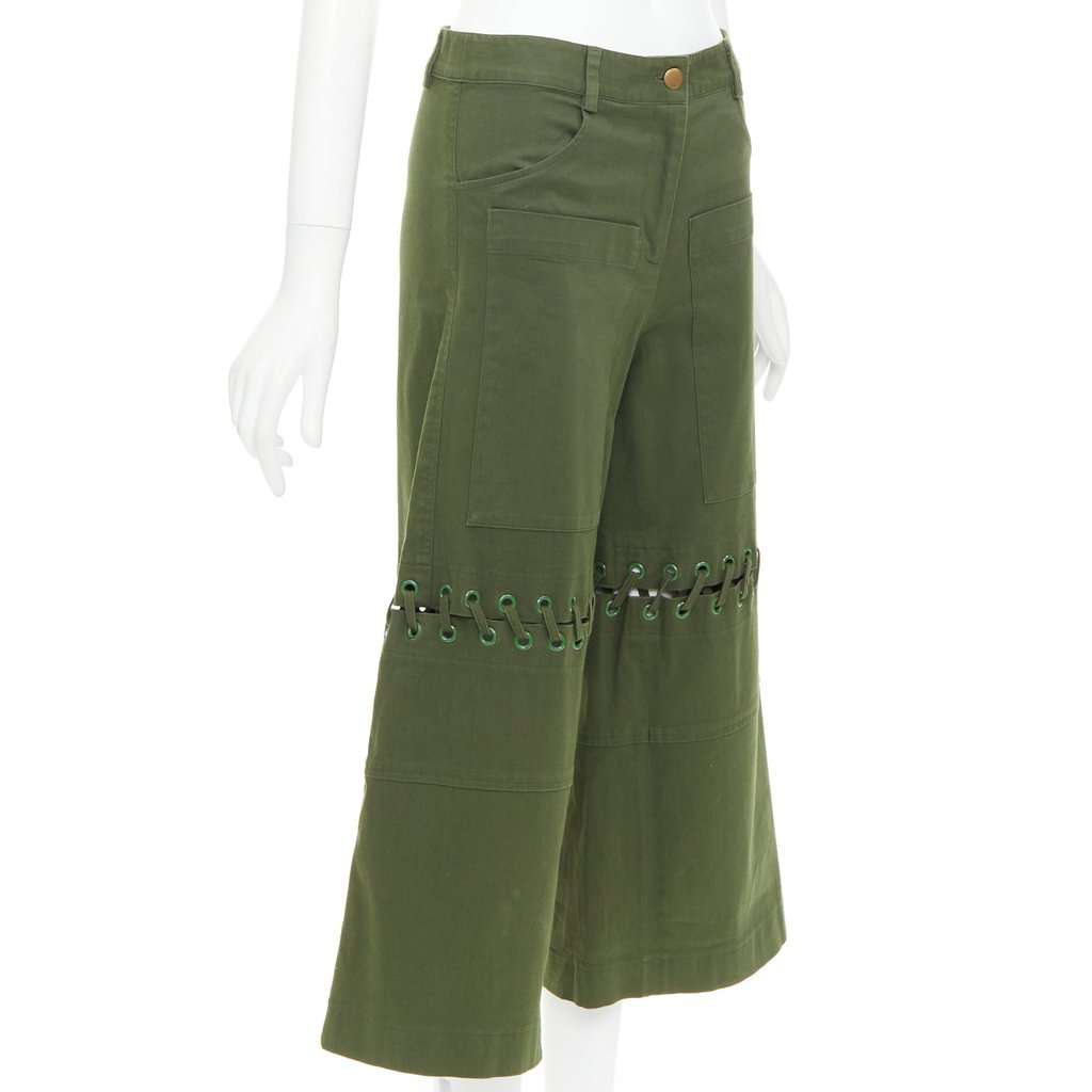 Rosie Assoulin Green Cotton Shorts Green Cotton Very good condition - Inside View