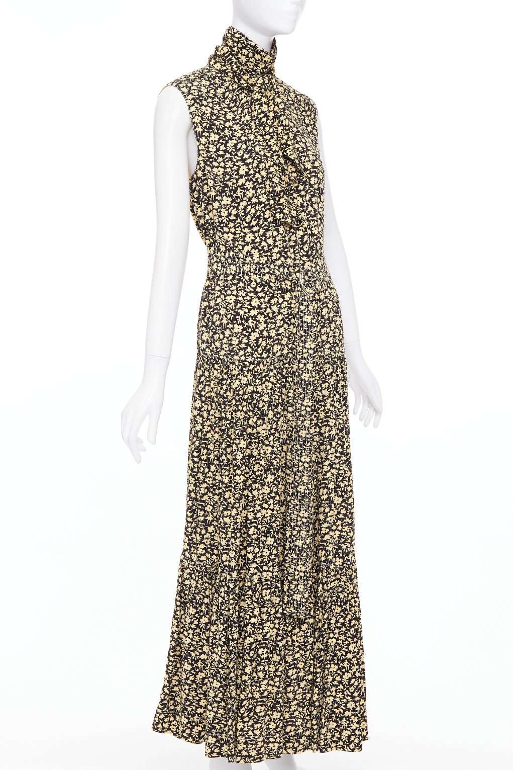 Celine Yellow Viscose Dress Yellow Viscose Very good condition - Inside View