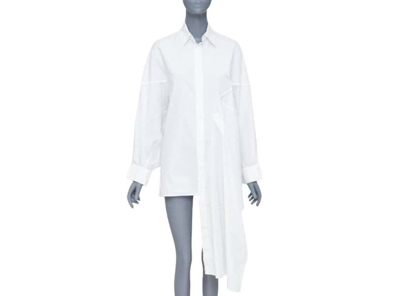 Yohji Yamamoto White Cotton Top White Cotton Very good condition - Front View