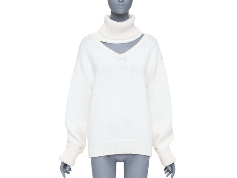 Monse Ecru Wool Knitwear Ecru Wool Very good condition - Front View