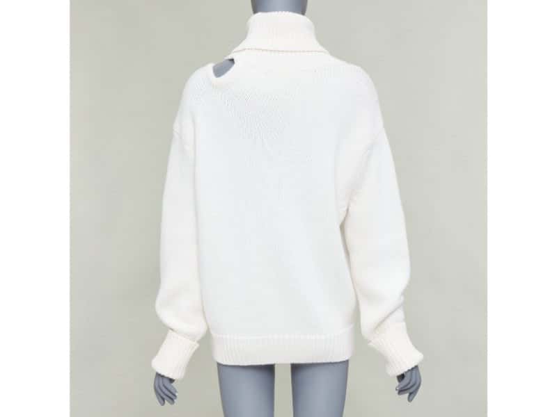 Monse Ecru Wool Knitwear Ecru Wool Very good condition - Model View