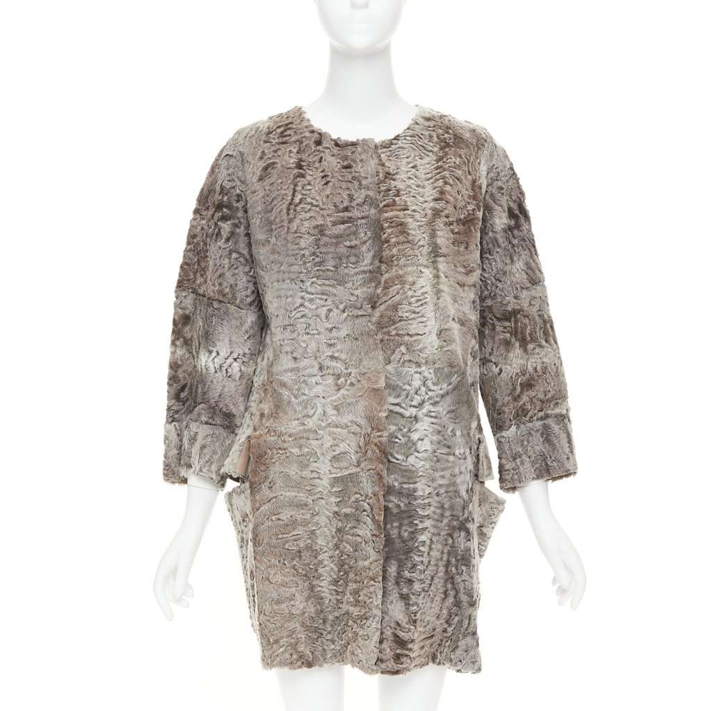 Marni Brown Fur Coat Brown Fur Very good condition - Front View