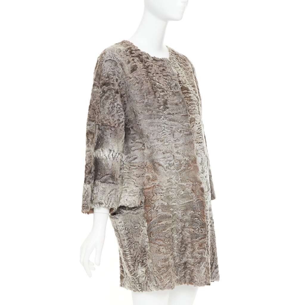 Marni Brown Fur Coat Brown Fur Very good condition - Model View