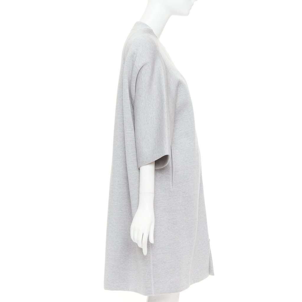 Dior Grey Wool Coat Grey Wool Very good condition - Model View