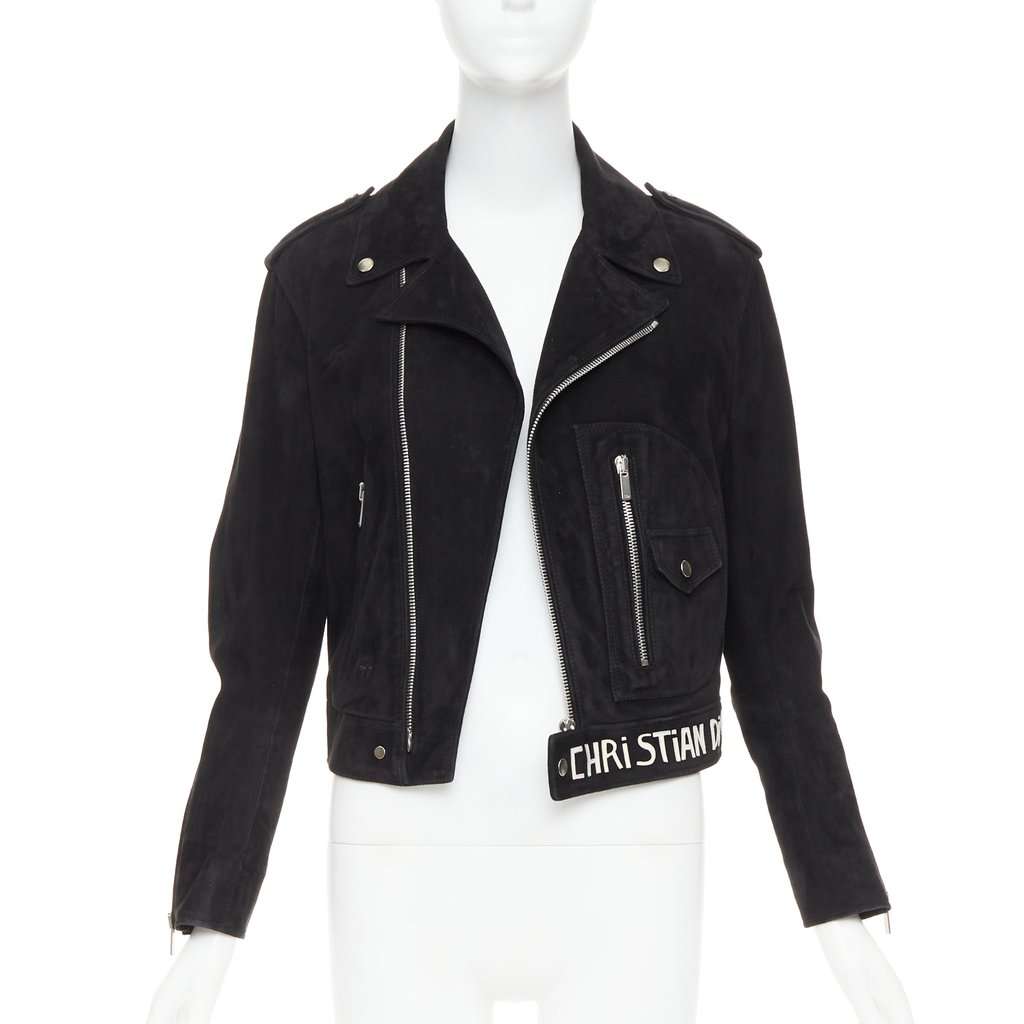 Dior Black Leather Leather Jacket Black Leather Good condition - Back View