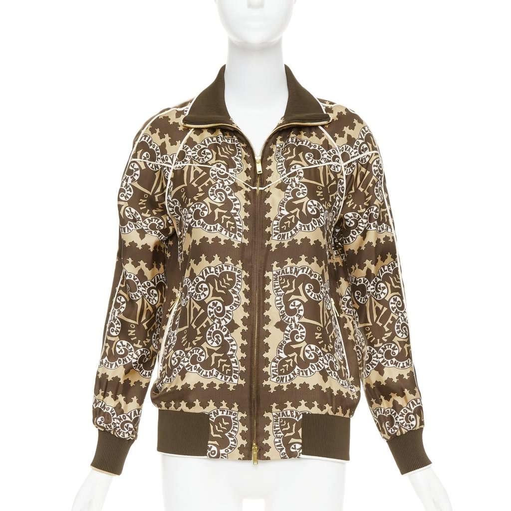 Valentino Garavani Brown Silk Coat Brown Silk Good condition - Front View