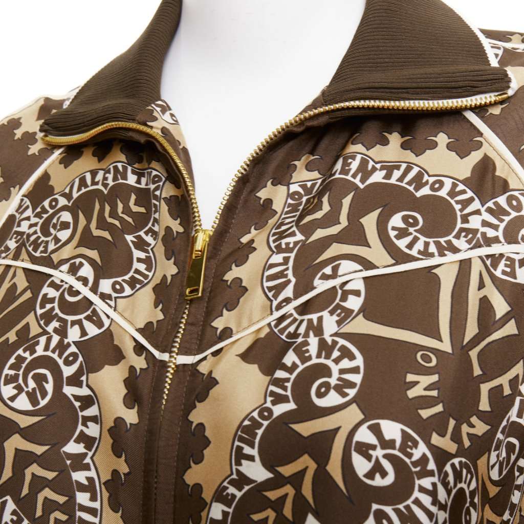 Valentino Garavani Brown Silk Coat Brown Silk Good condition - Back View