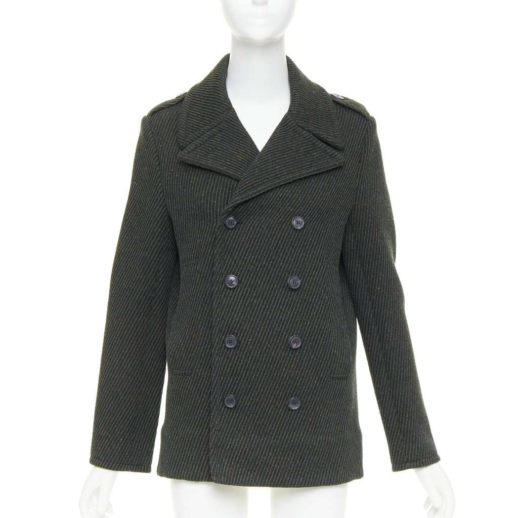 Dior Green Wool Coat Green Wool Very good condition - Front View