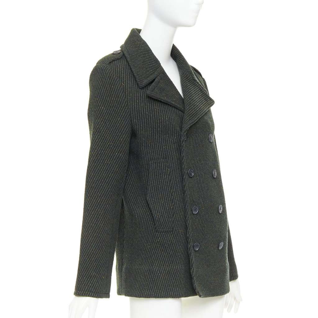 Dior Green Wool Coat Green Wool Very good condition - Model View