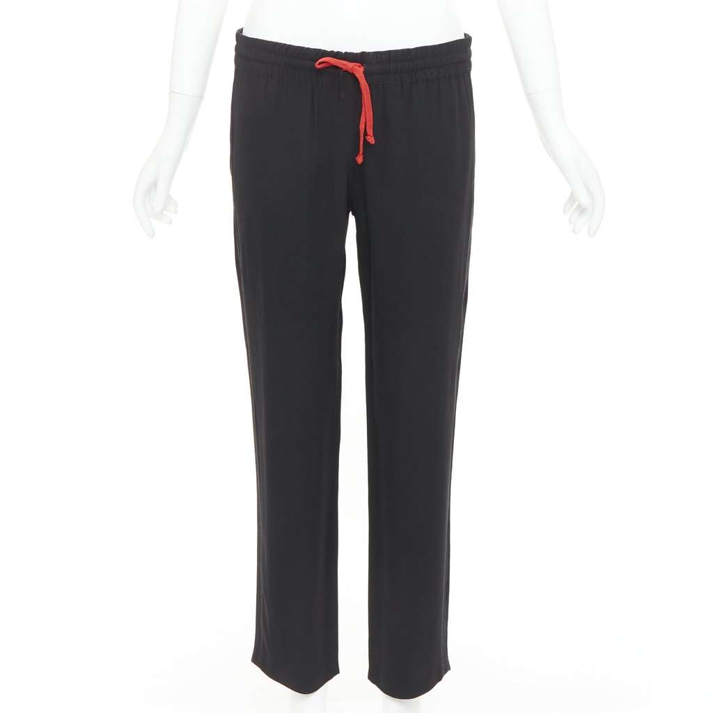Celine Black Viscose Trouser Black Viscose Very good condition - Front View