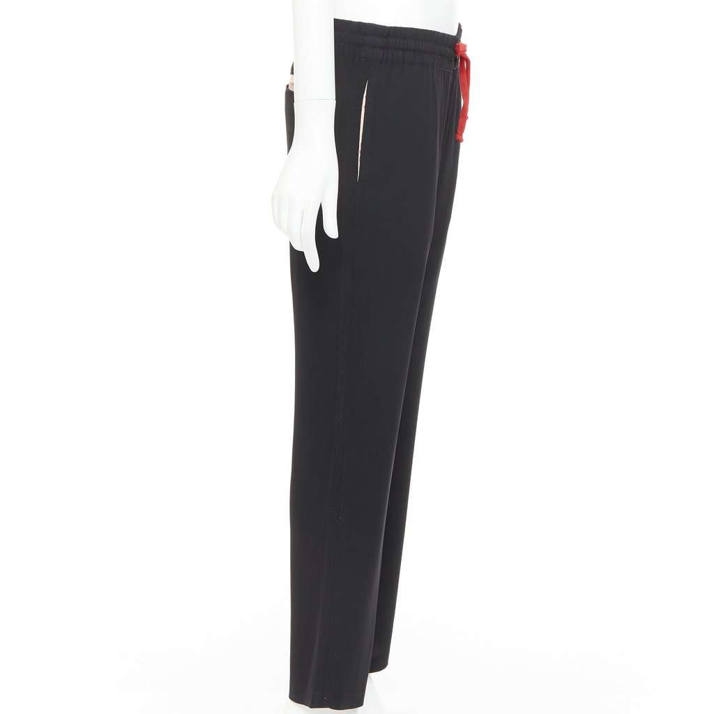 Celine Black Viscose Trouser Black Viscose Very good condition - Model View