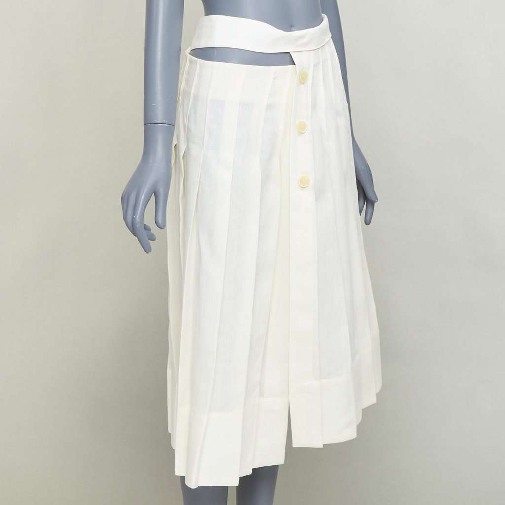 Jacquemus Ecru Linen Skirt Ecru Linen Very good condition - Inside View
