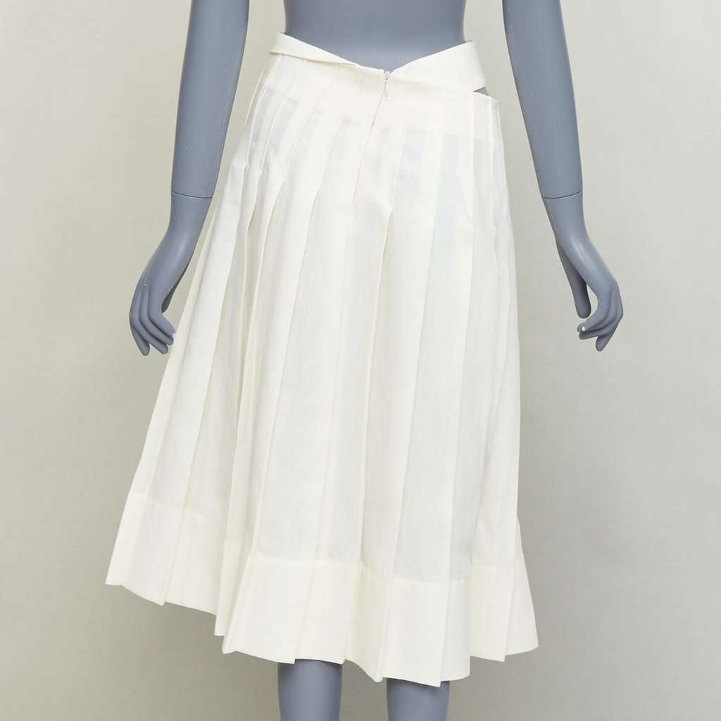 Jacquemus Ecru Linen Skirt Ecru Linen Very good condition - Box View