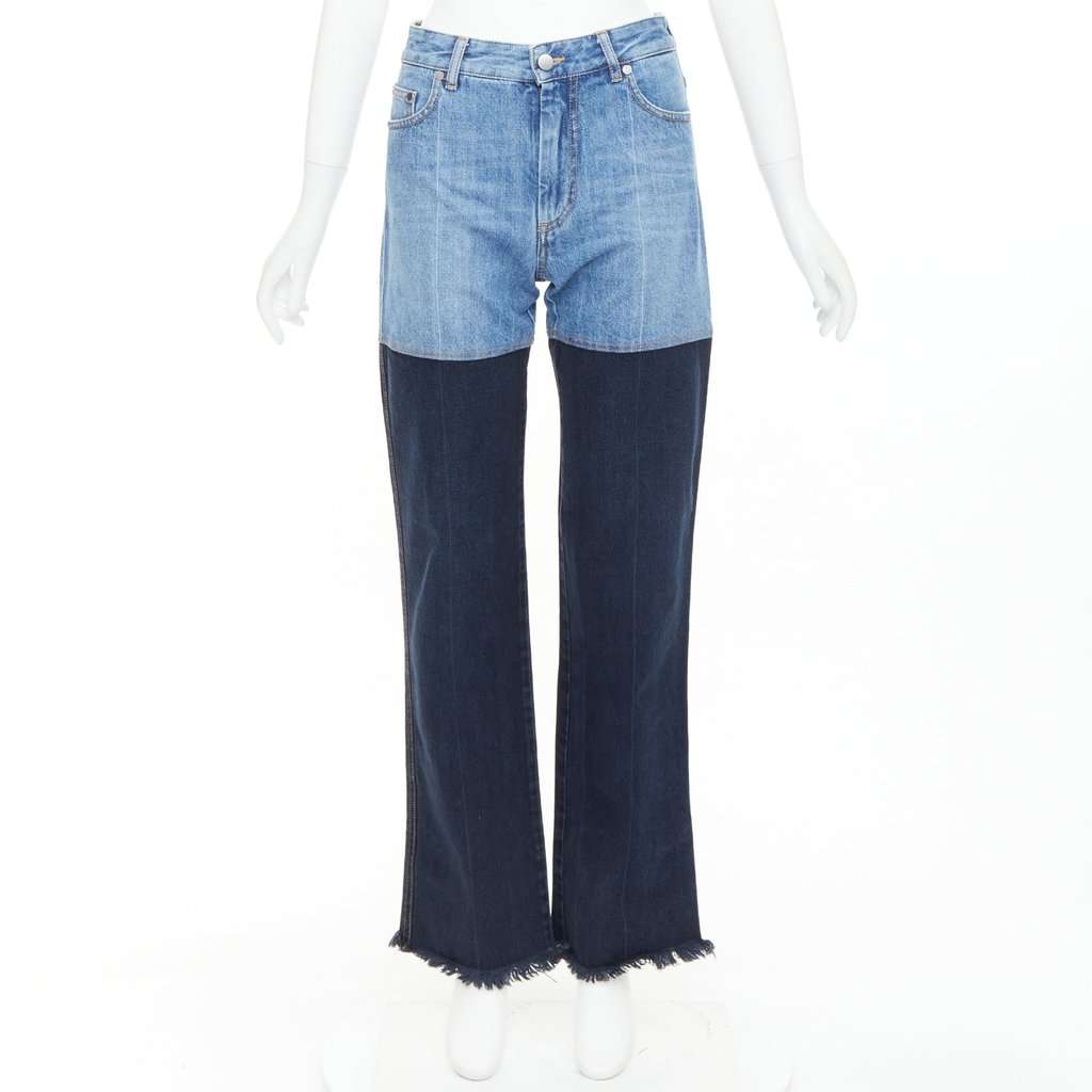 Unsigned Blue Cotton Jeans Blue Cotton Very good condition - Front View