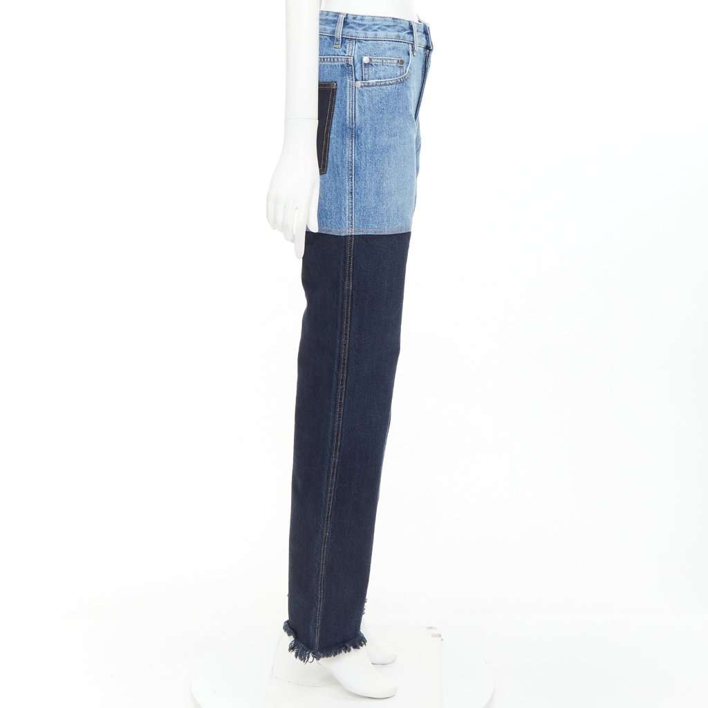 Unsigned Blue Cotton Jeans Blue Cotton Very good condition - Model View