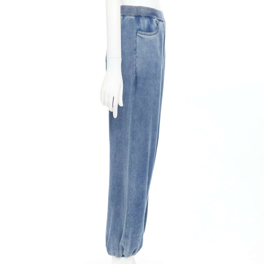 Chloé Blue Cotton Trouser Blue Cotton Very good condition - Model View