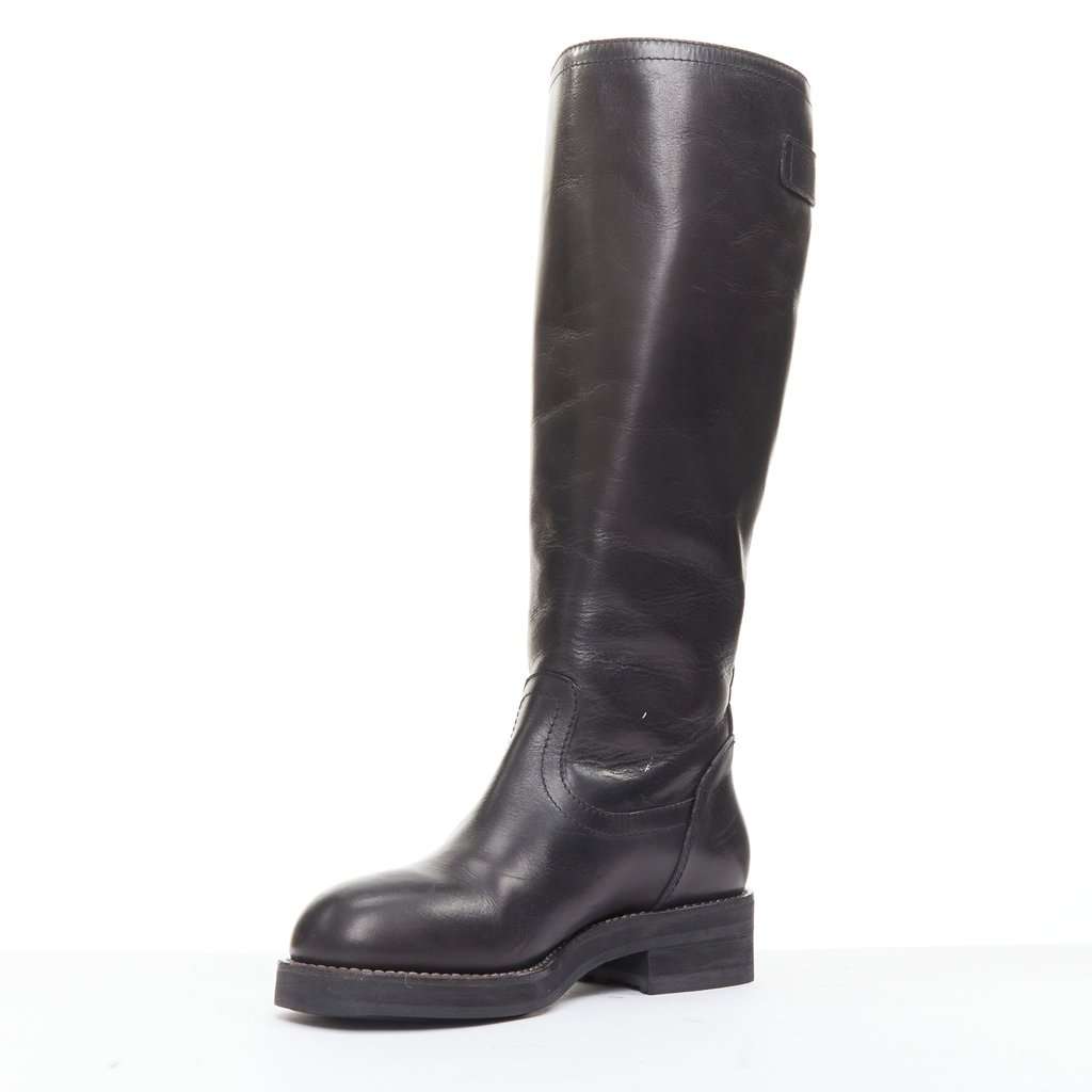 Marni Black Leather Boots Black Leather Good condition - Box View