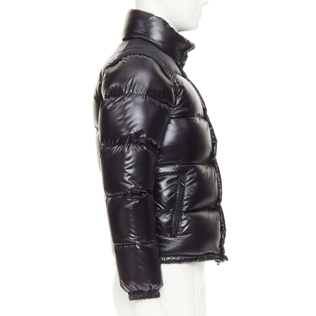 Moncler Black Polyamide Coat Black Polyamide Good condition - Box View