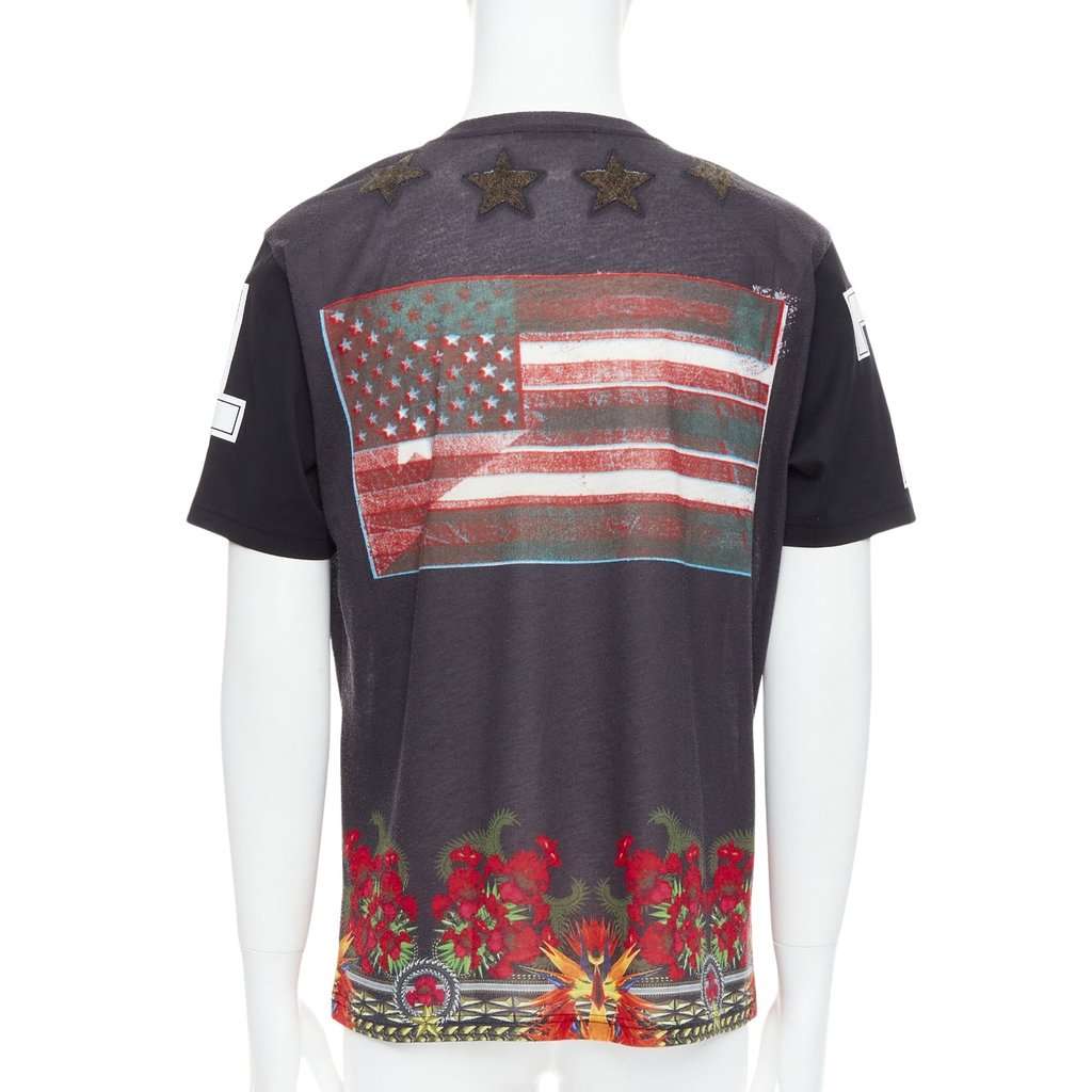 Givenchy Star Applique Shirt Black Polyester Very good condition - Front View