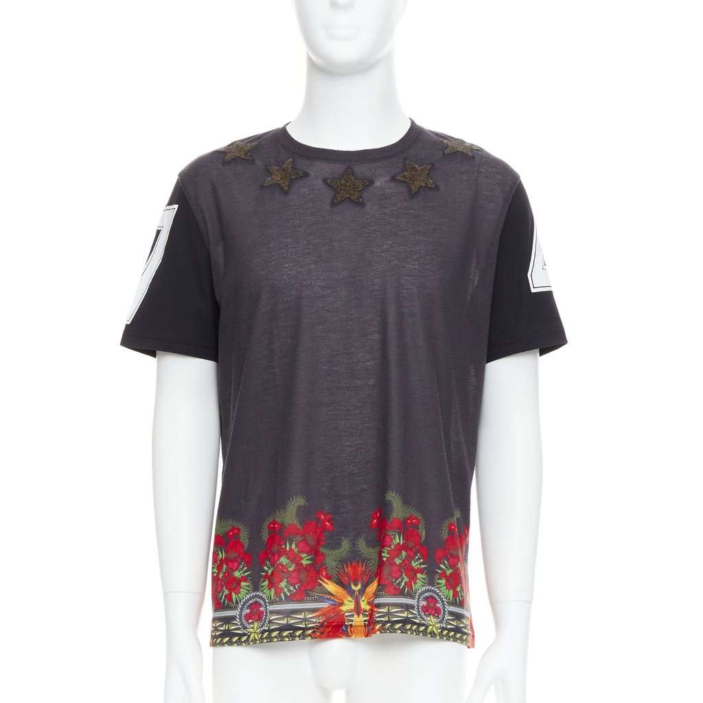 Givenchy Star Applique Shirt Black Polyester Very good condition - Back View