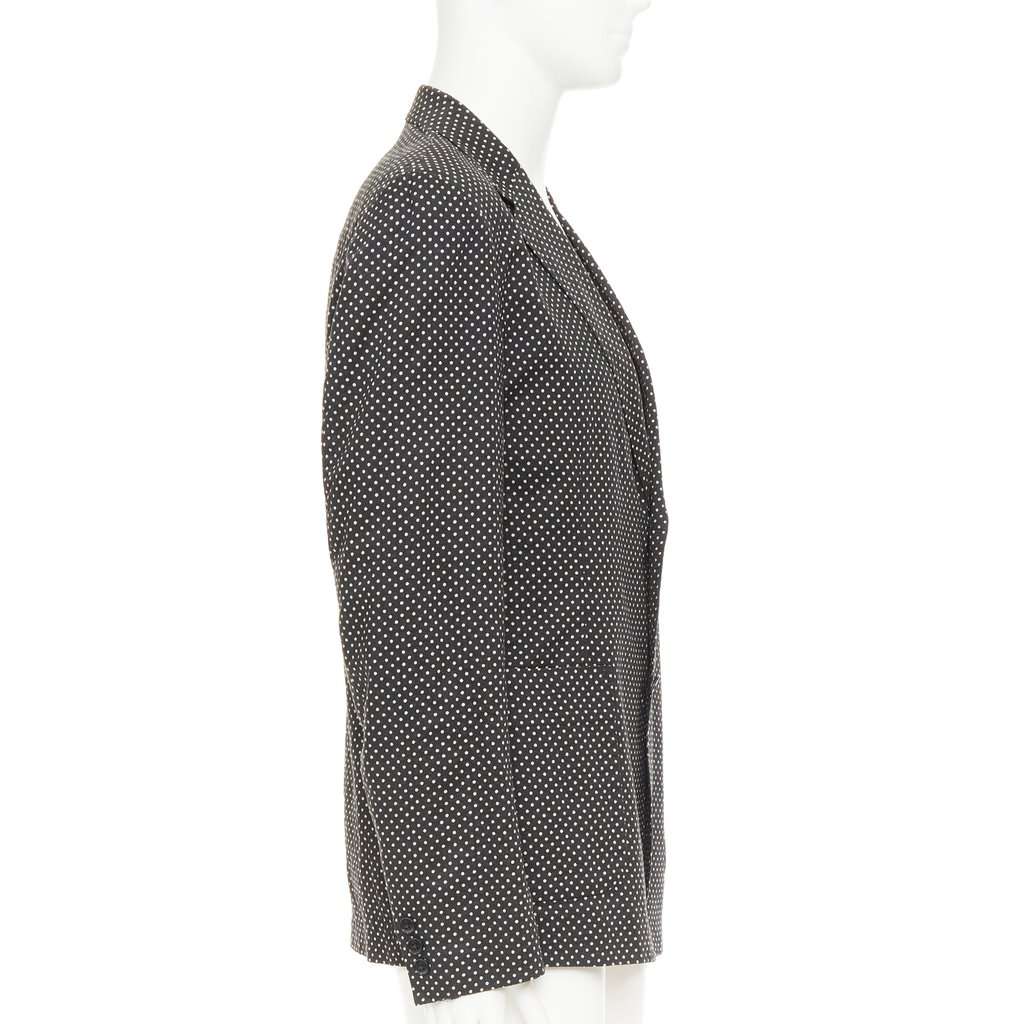 Yohji Yamamoto Black Cotton Jacket Black Cotton Good condition - Model View