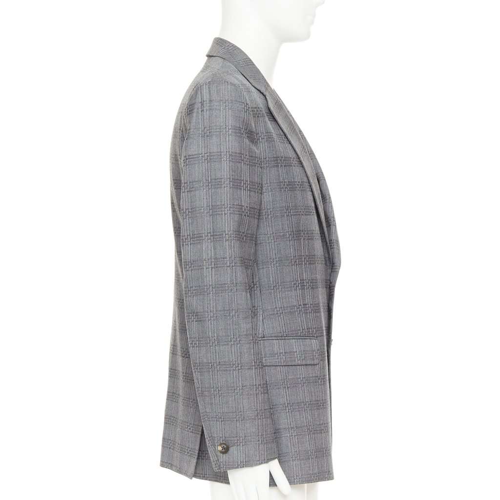 Versace Grey Wool Jacket Grey Wool Very good condition - Model View